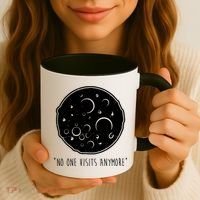 No One Visits Anymore Moon Space Coffee Mug thumb 3