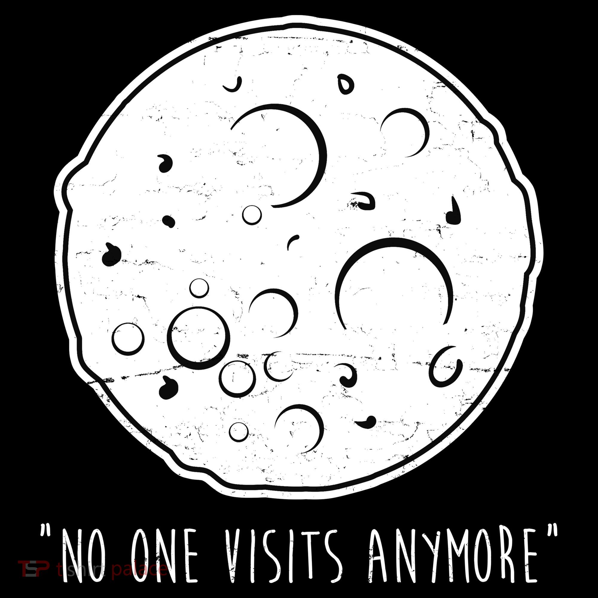 No One Visits Anymore Moon Space Ornament