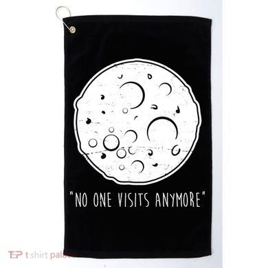 No One Visits Anymore Moon Space Golf Towel
