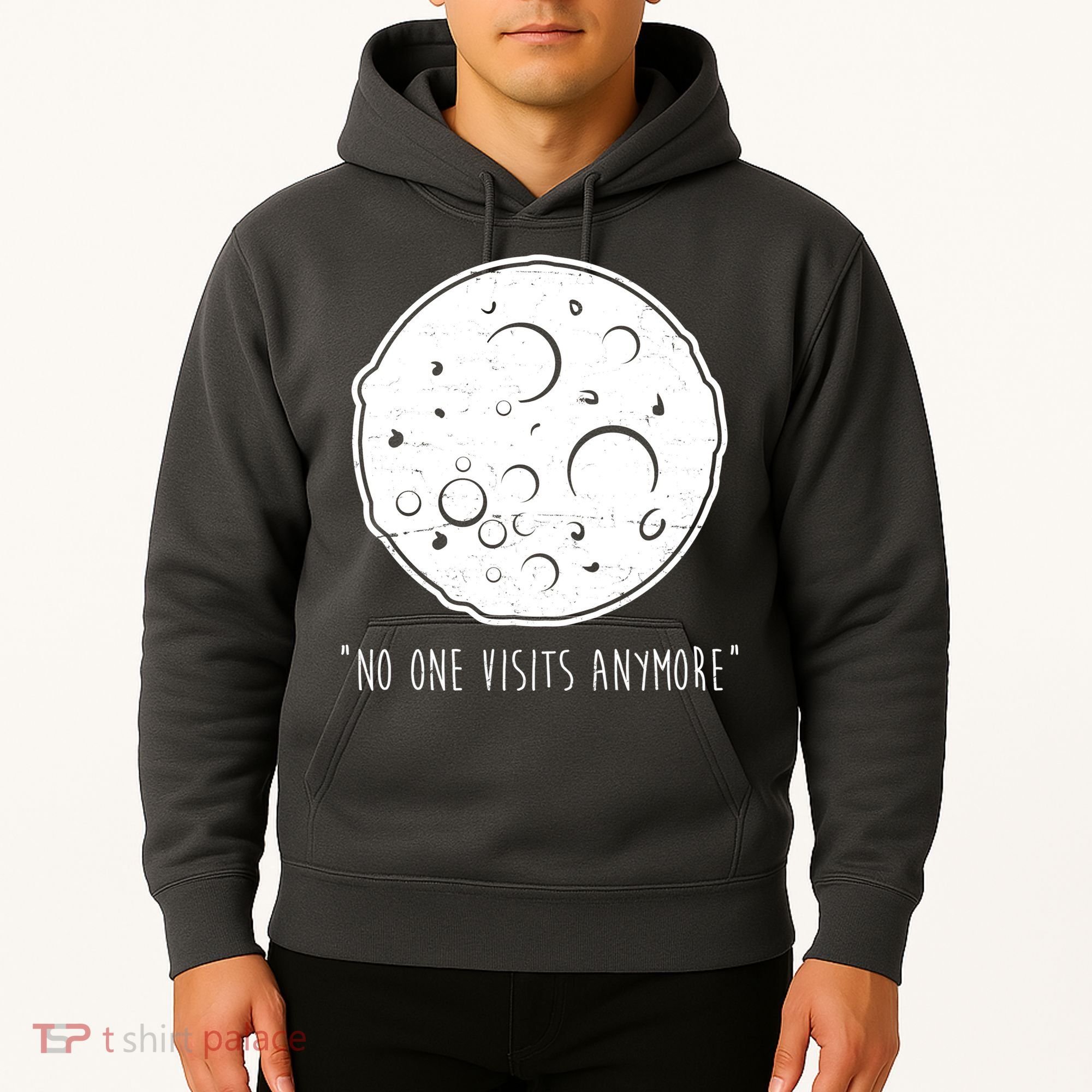 No One Visits Anymore Moon Space Hoodie