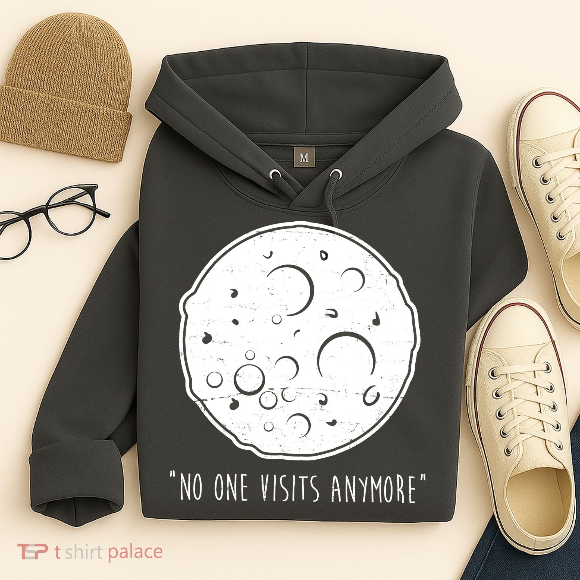 No One Visits Anymore Moon Space Hoodie