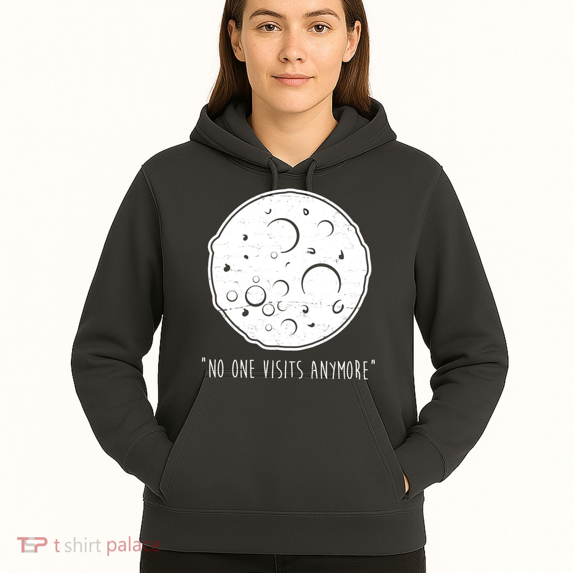 No One Visits Anymore Moon Space Hoodie