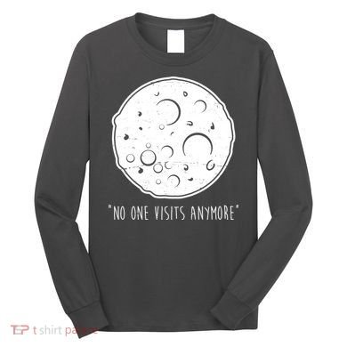No One Visits Anymore Moon Space Long Sleeve Shirt
