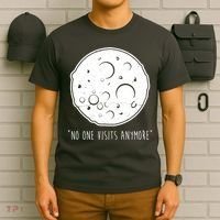 No One Visits Anymore Moon Space T-Shirt thumb 6