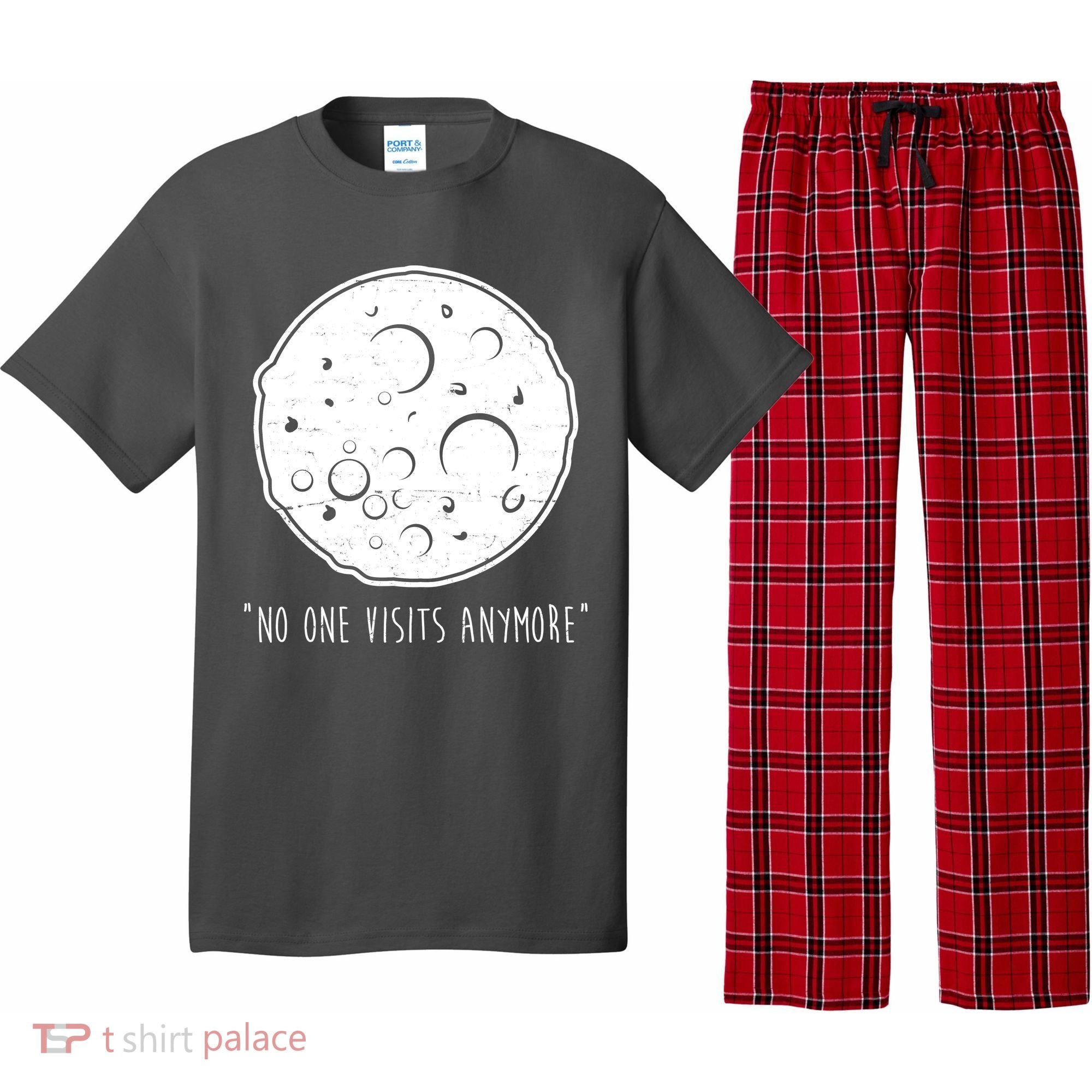 No One Visits Anymore Moon Space Pajama Set
