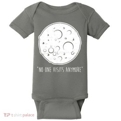 No One Visits Anymore Moon Space Baby Bodysuit