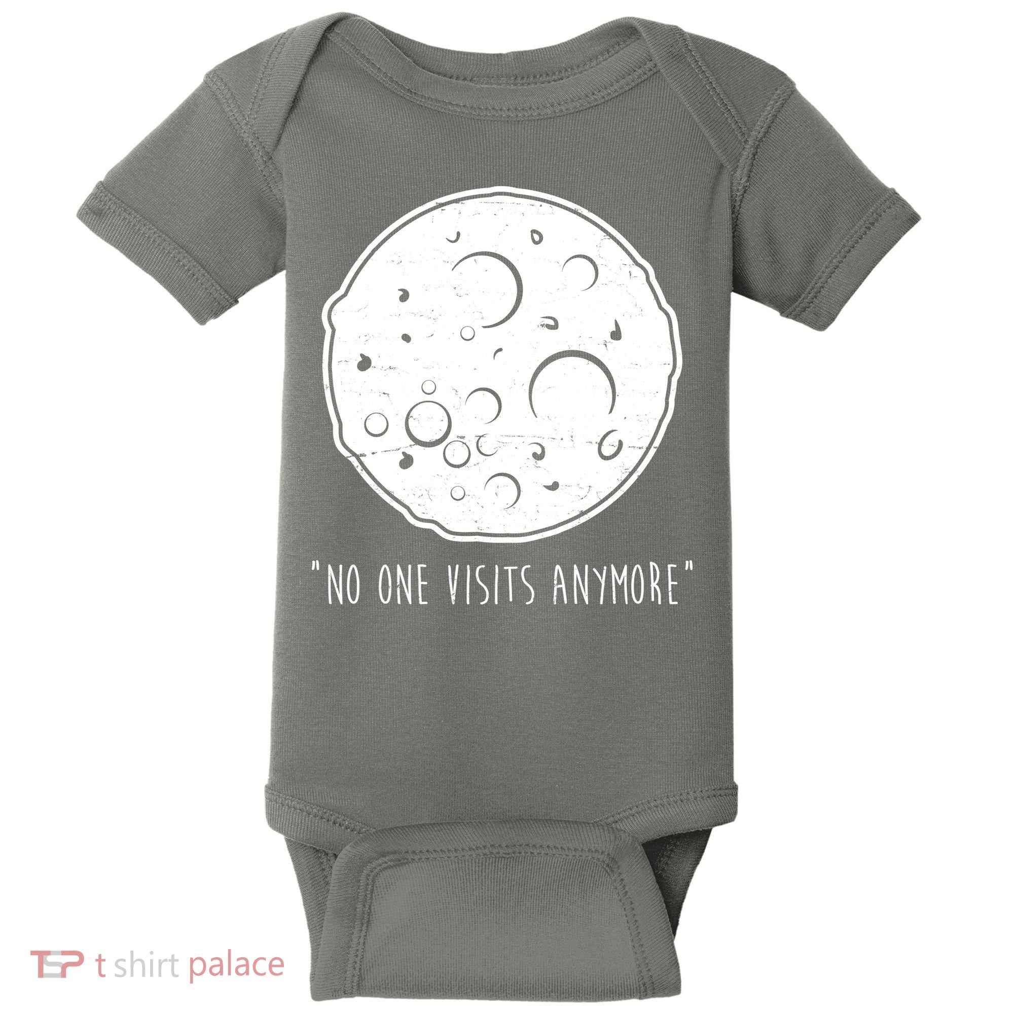 No One Visits Anymore Moon Space Baby Bodysuit
