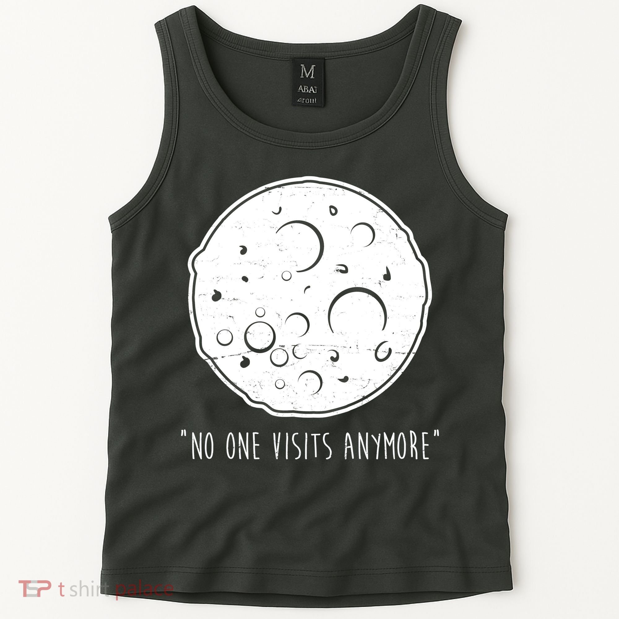 No One Visits Anymore Moon Space Tank Top