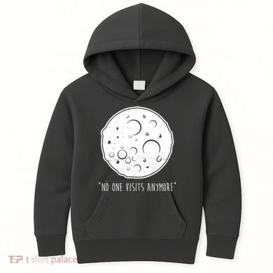 No One Visits Anymore Moon Space Kids Hoodie