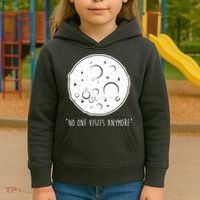 No One Visits Anymore Moon Space Kids Hoodie thumb 3