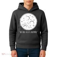 No One Visits Anymore Moon Space Kids Hoodie thumb 4