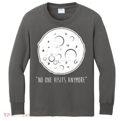 No One Visits Anymore Moon Space Kids Long Sleeve Shirt