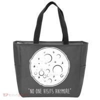 No One Visits Anymore Moon Space Tote Bag thumb 0