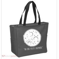 No One Visits Anymore Moon Space Tote Bag thumb 2