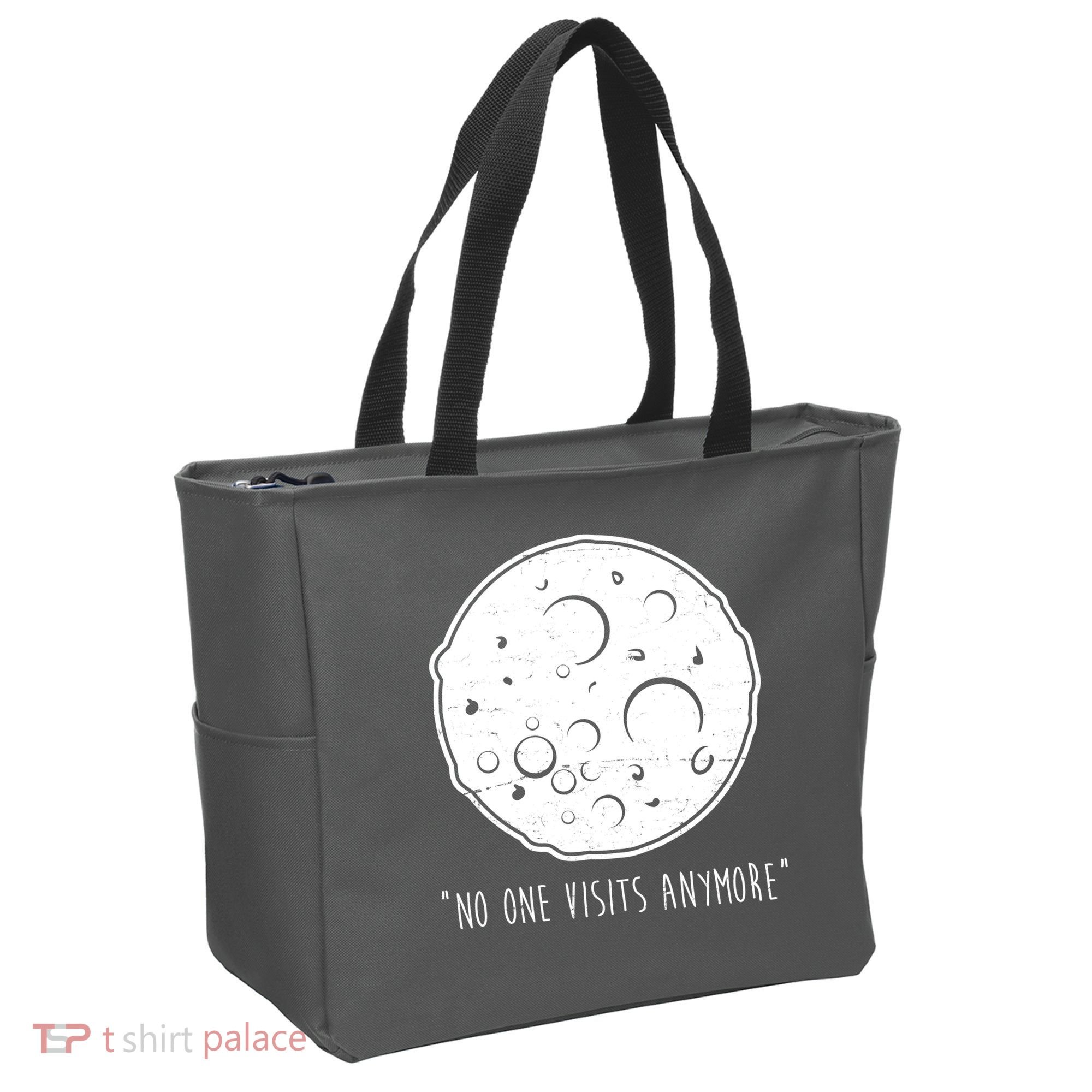 No One Visits Anymore Moon Space Tote Bag