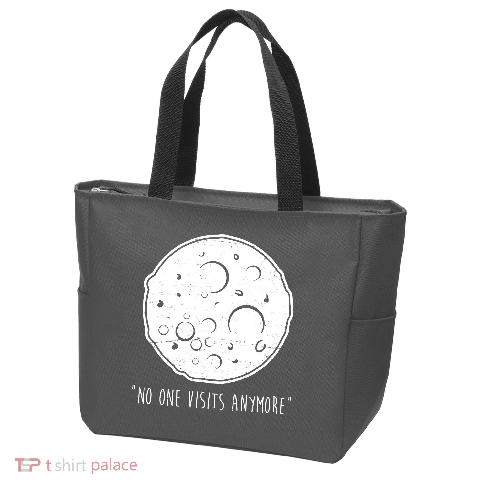 No One Visits Anymore Moon Space Tote Bag