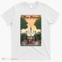 New Orleans Vintage Travel Poster T-Shirt thumb 0