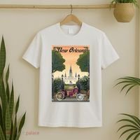New Orleans Vintage Travel Poster T-Shirt thumb 2
