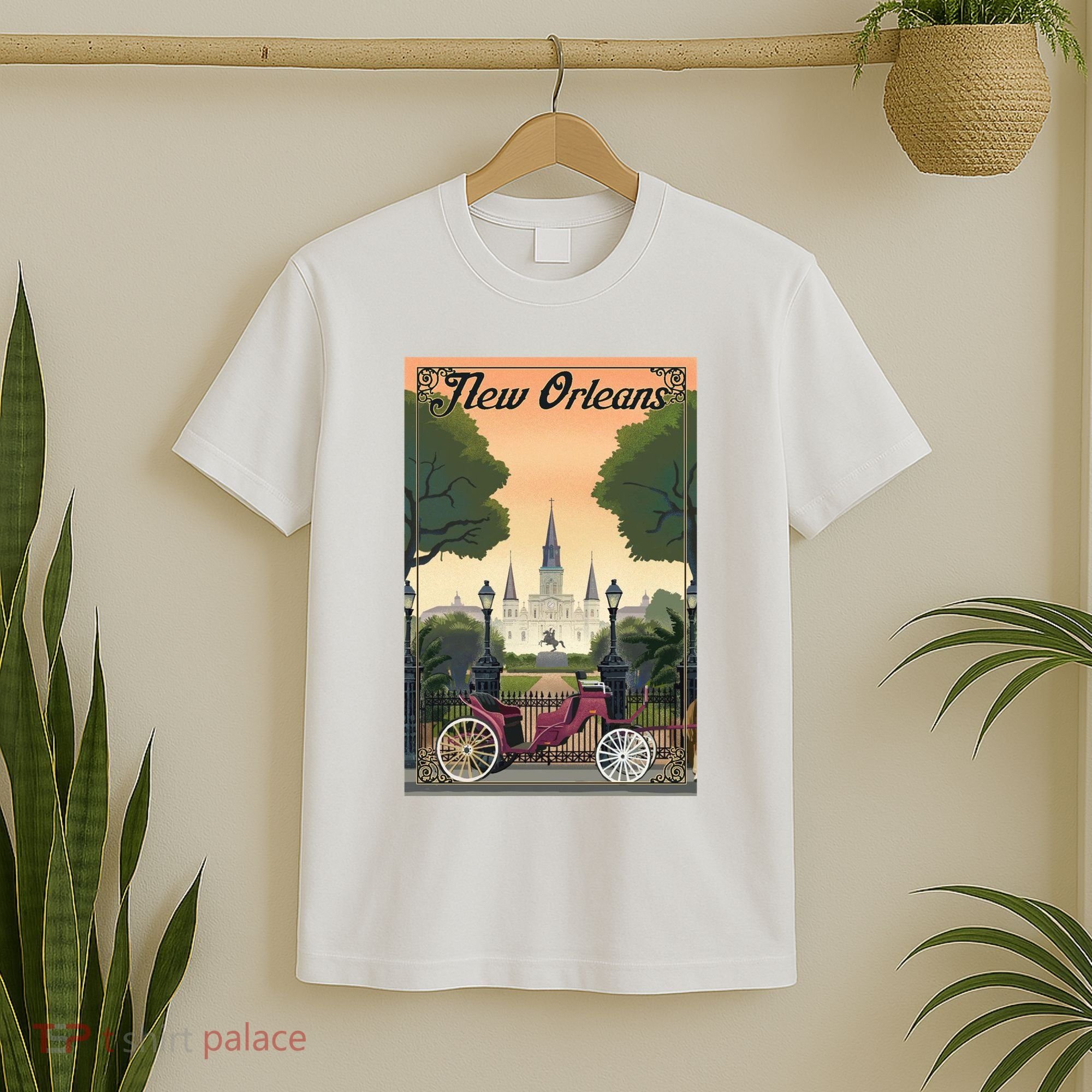New Orleans Vintage Travel Poster T-Shirt