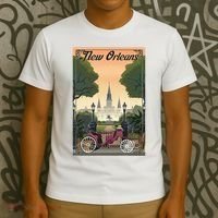 New Orleans Vintage Travel Poster T-Shirt thumb 3