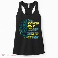 November Birthday Guy Has 3 Sides Sweet Funny Crazy  Women's Tank Top thumb 0
