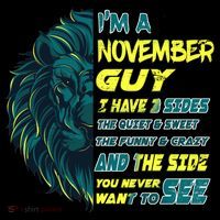 November Birthday Guy Has 3 Sides Sweet Funny Crazy  Women's Tank Top thumb 5