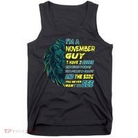 November Birthday Guy Has 3 Sides Sweet Funny Crazy  Tank Top thumb 0