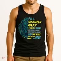 November Birthday Guy Has 3 Sides Sweet Funny Crazy  Tank Top thumb 3