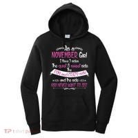 November Girl Sweet But Crazy Funny Birthday Women's Hoodie thumb 0