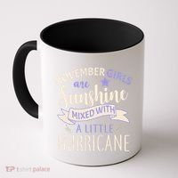 November Girls Are Sunshine Mixed With Hurricane Coffee Mug thumb 0