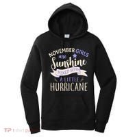 November Girls Are Sunshine Mixed With Hurricane Women's Hoodie thumb 0