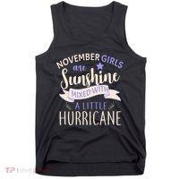November Girls Are Sunshine Mixed With Hurricane Tank Top thumb 0