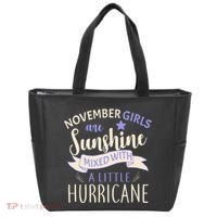 November Girls Are Sunshine Mixed With Hurricane Tote Bag thumb 0