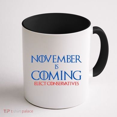 November is Coming Elect Conservatives Election Coffee Mug back
