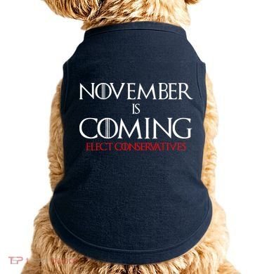 November is Coming Elect Conservatives Election Doggie Tank