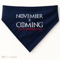 November is Coming Elect Conservatives Election USA-Made Doggie Bandana thumb 0