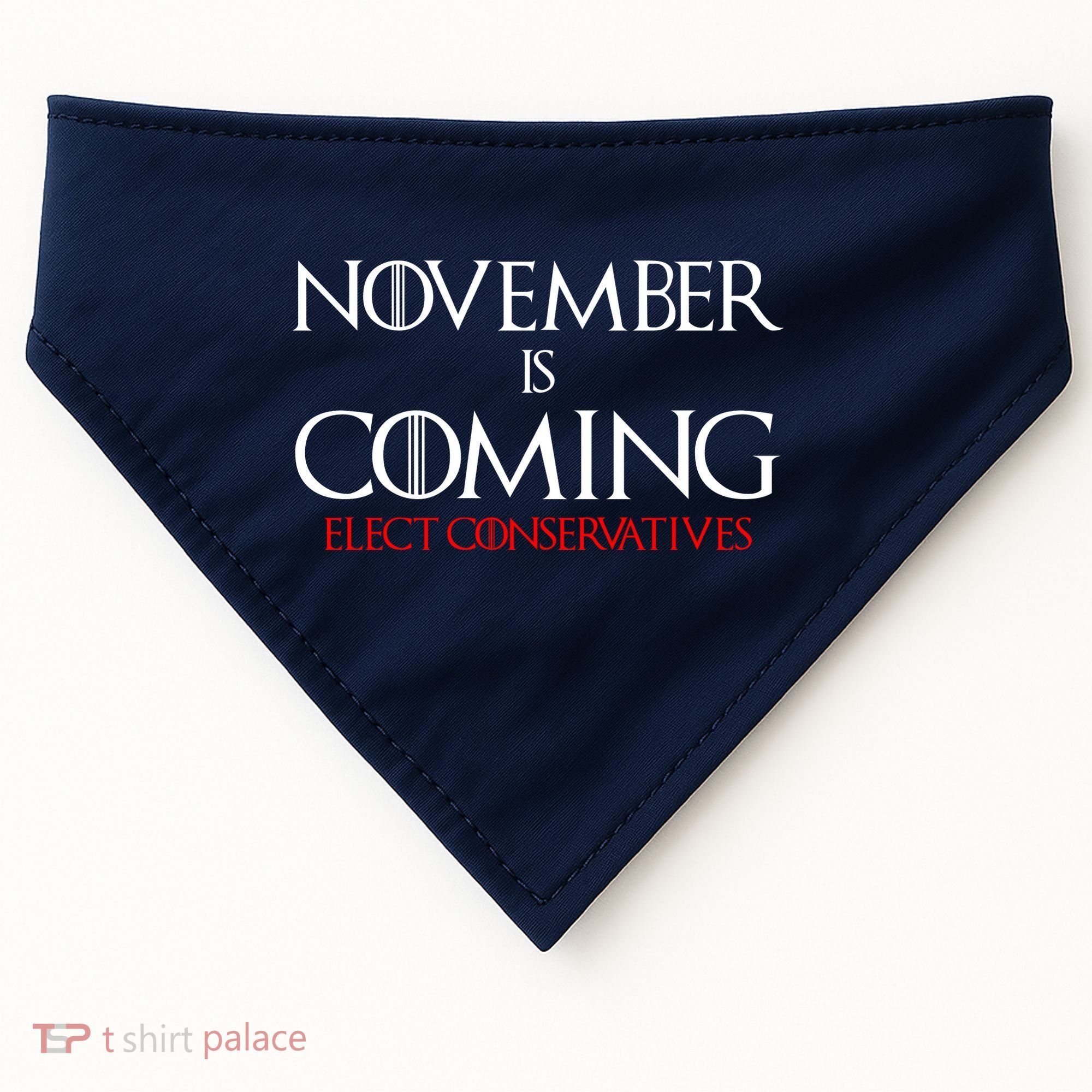 November is Coming Elect Conservatives Election USA-Made Doggie Bandana