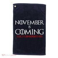 November is Coming Elect Conservatives Election Golf Towel thumb 0