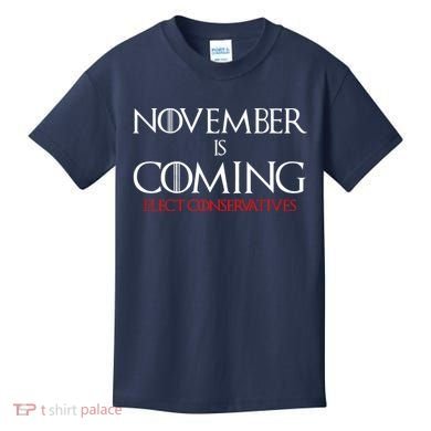 November is Coming Elect Conservatives Election Kids T-Shirt