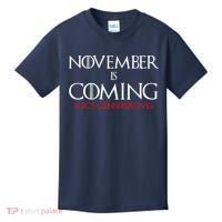 November is Coming Elect Conservatives Election Kids T-Shirt thumb 0