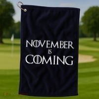 November is Coming Election Golf Towel thumb 1