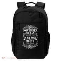 November Woman Funny Birthday Backpack thumb 0