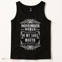 November Woman Funny Birthday Tank Top thumb 2