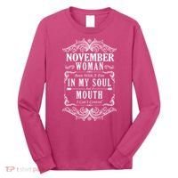 November Woman Funny Birthday Long Sleeve Shirt thumb 0