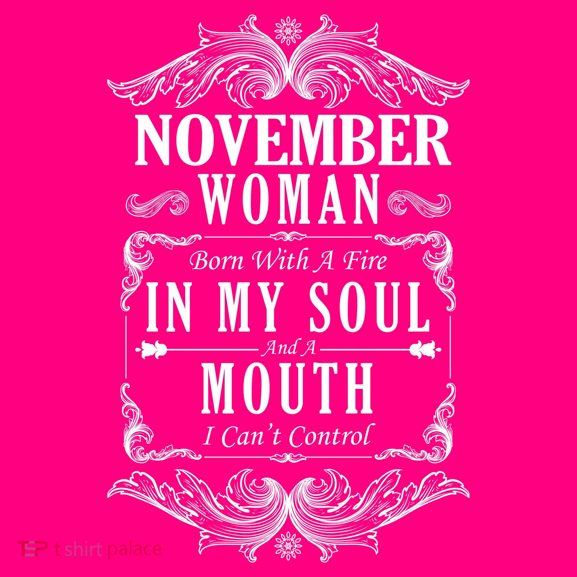 November Woman Funny Birthday Coaster
