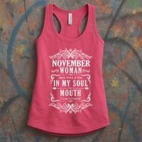 November Woman Funny Birthday Women's Tank Top thumb 3