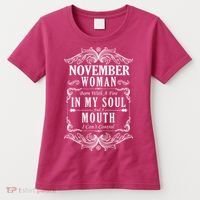 November Woman Funny Birthday Women's T-Shirt thumb 0