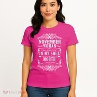 November Woman Funny Birthday Women's T-Shirt thumb 4