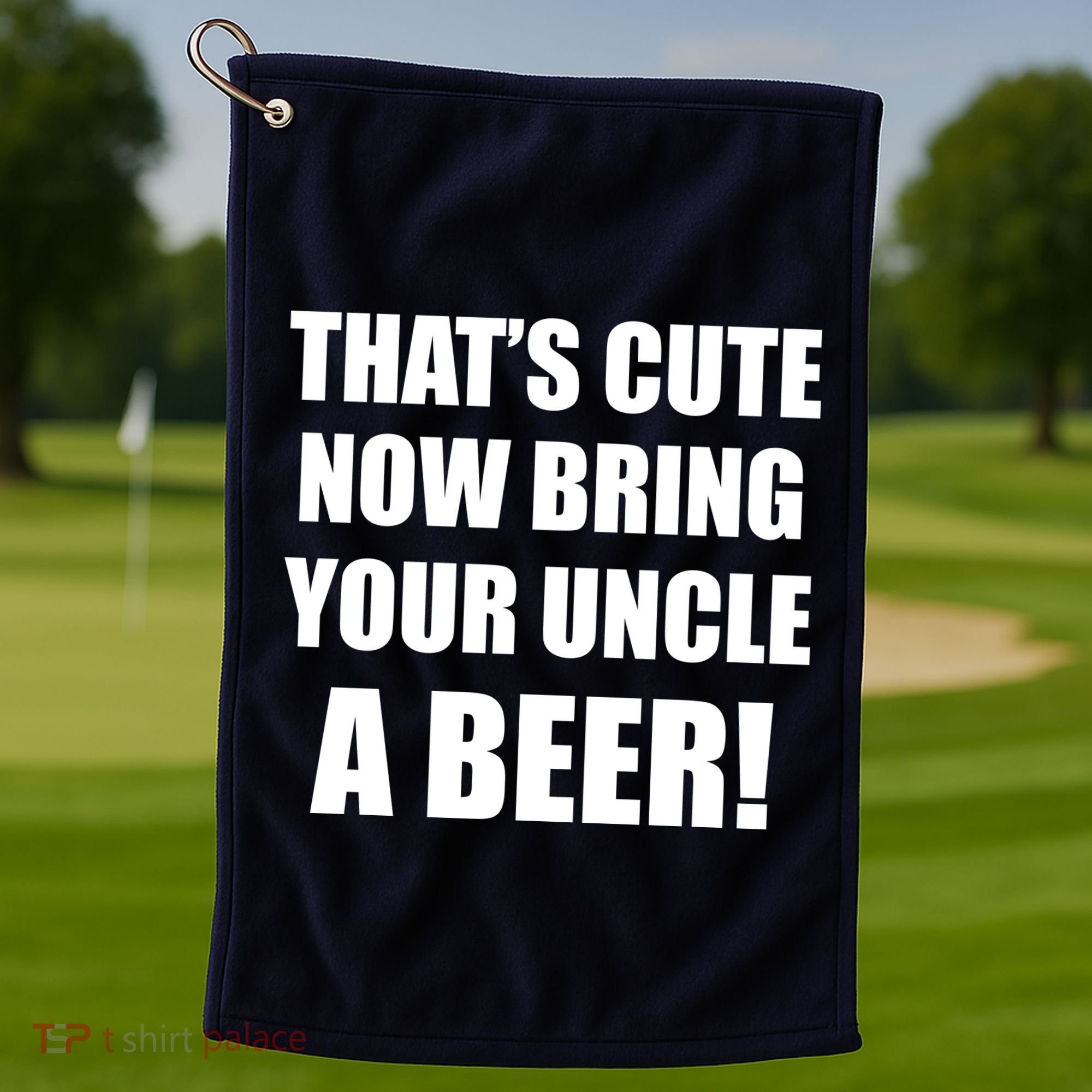 Now Bring Your Uncle a Beer Golf Towel