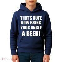 Now Bring Your Uncle a Beer Kids Hoodie thumb 4